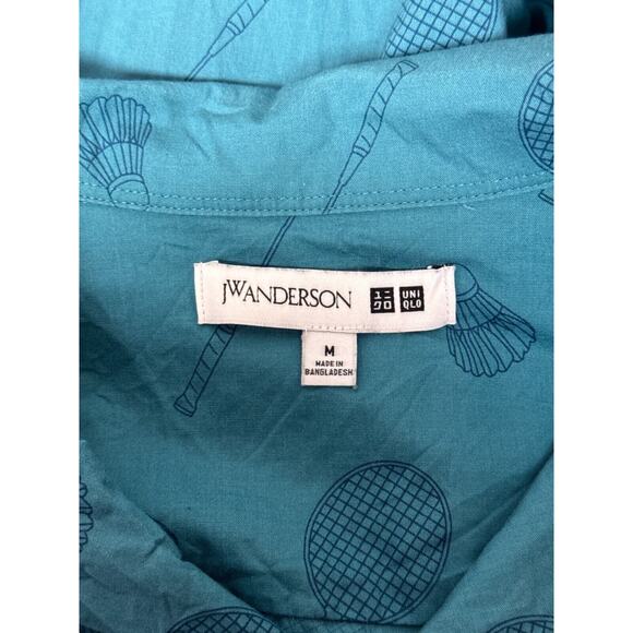 JW Anderson x Uniqlo Shirt Medium Mens Badminton Tennis Oversized Crop - Picture 7 of 7